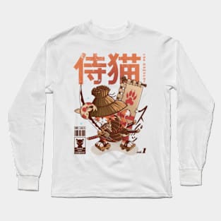 Cat Samurai Long Sleeve T-Shirt